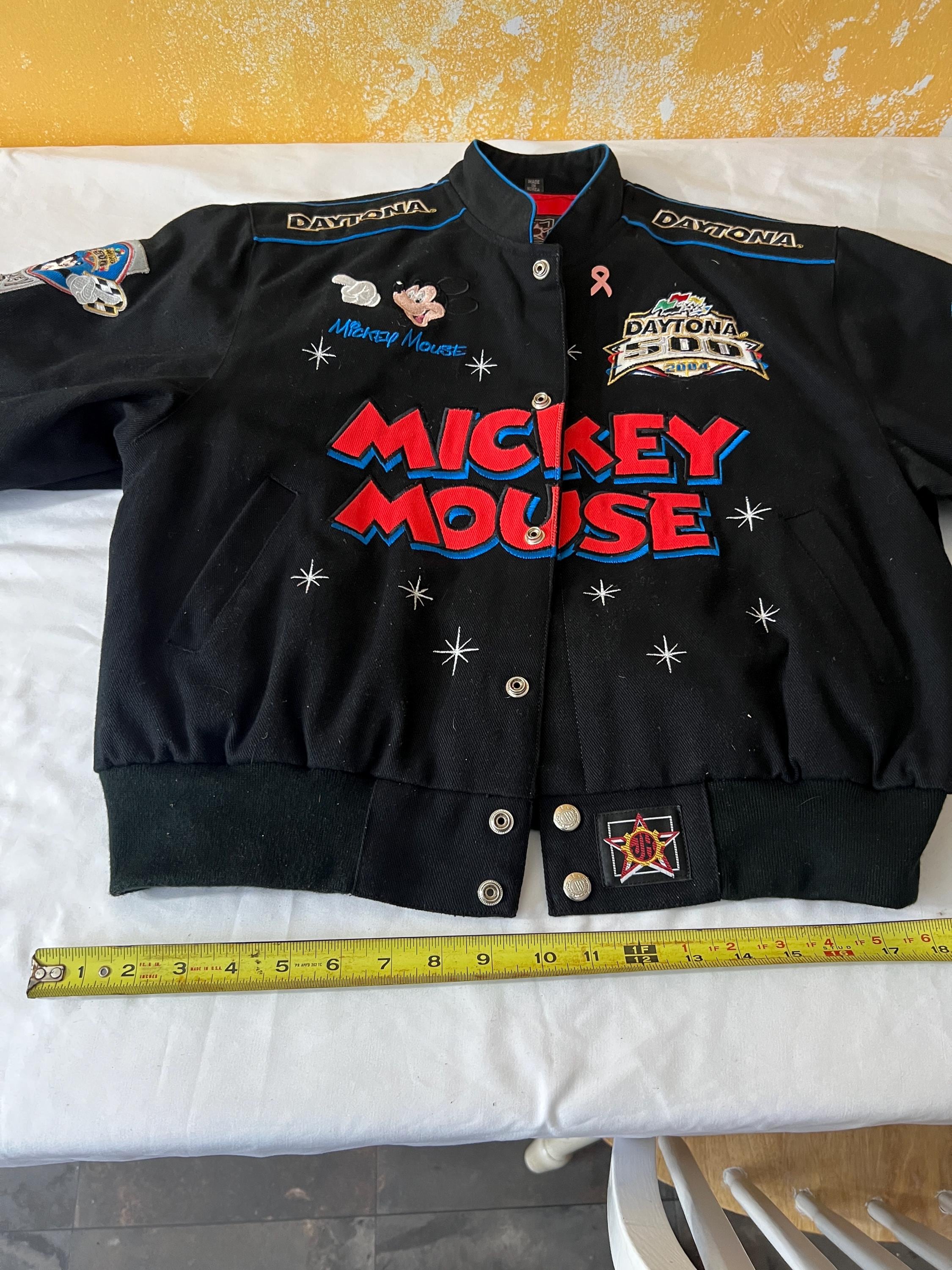 2004 JH Design Mickey Mouse Daytona 500 Racing Jacket Size
