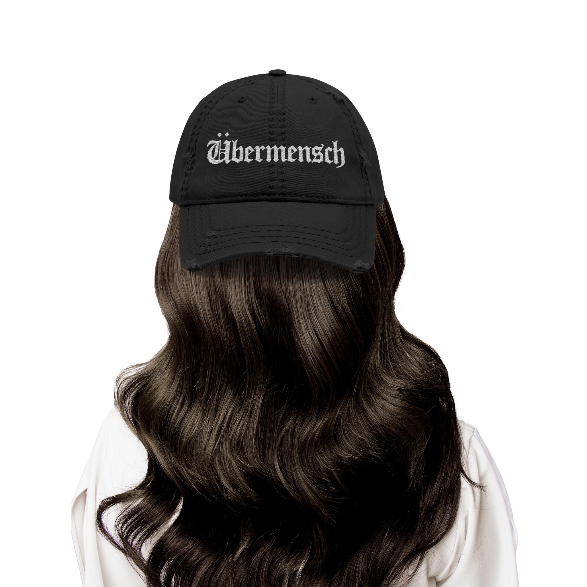 G-dragon Distressed Style Hat, Übermensch Embroidery Kpop