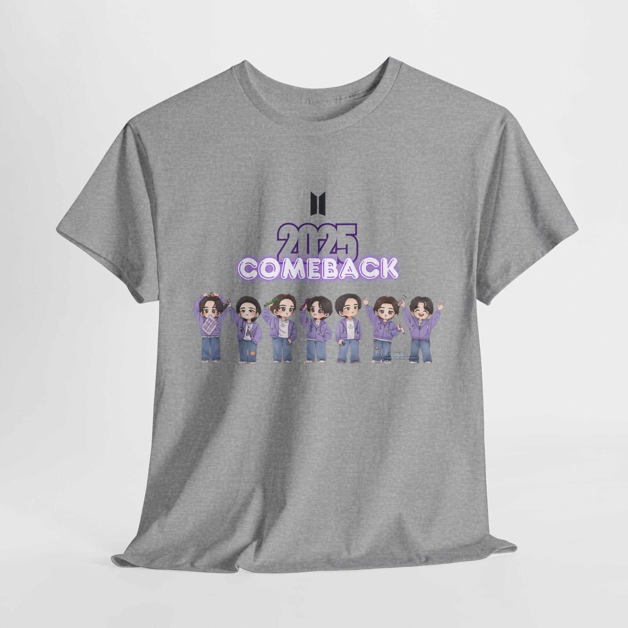 BTS 2025 Comeback T-shirt | 7 Members Cartoon Design