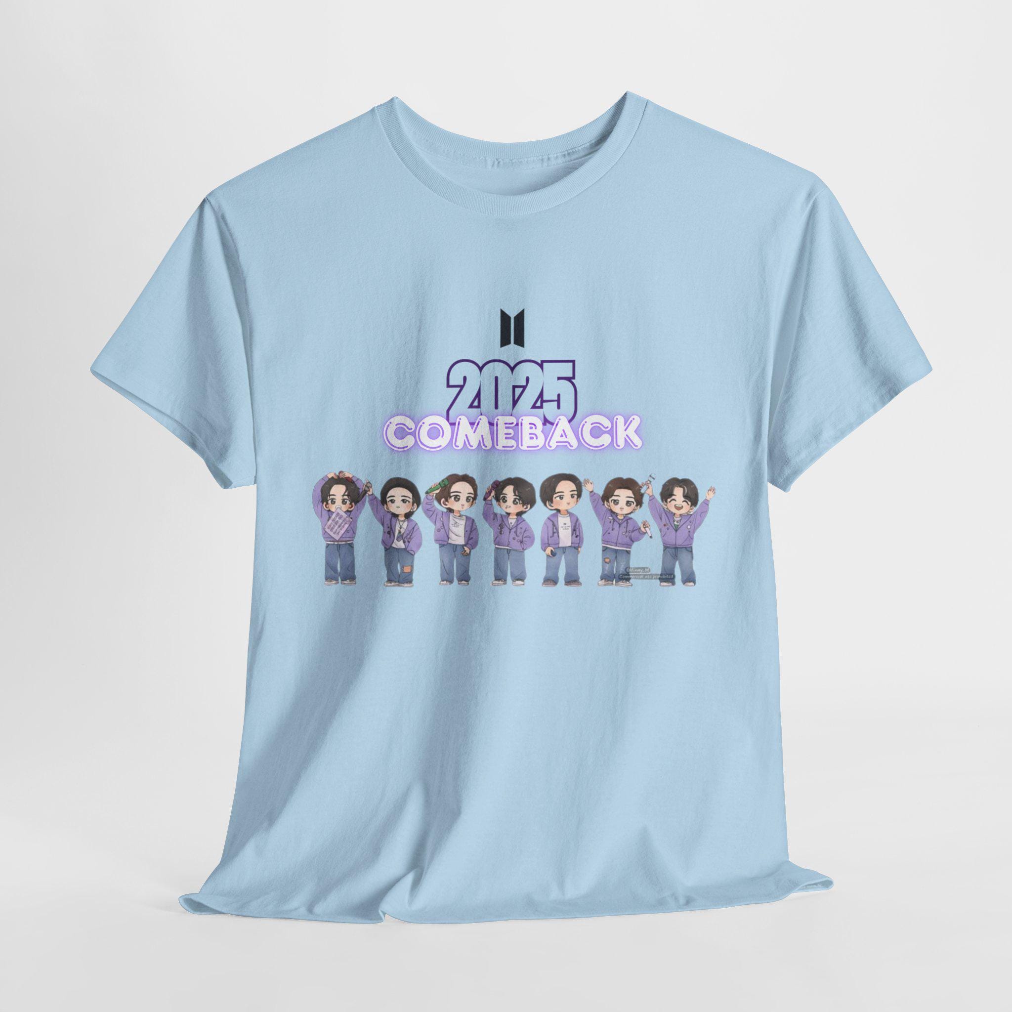 BTS 2025 Comeback T-shirt | 7 Members Cartoon Design