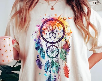Comfort Colors Dreamcatcher T-Shirt: Vintage Style Unisex Tee