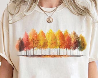 Comfort Colors Fall Tree Shirt: Vintage Unisex Tee
