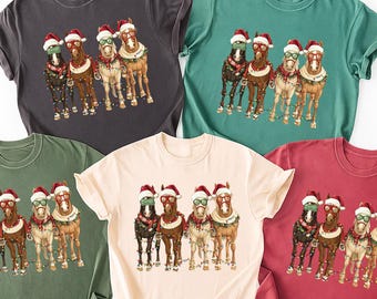 Comfort Colors Christmas Horse T-Shirt: Western Holiday Tee