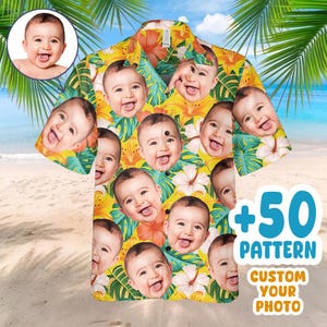 Custom Baby Face Hawaiian Shirt: Tropical Aloha Shirt