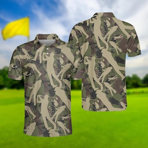 Custom Golf Polo Shirt: All-Over Print Pique Knit