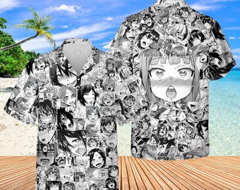 Camisa hawaiana de anime: Camisa hawaiana tropical personalizada