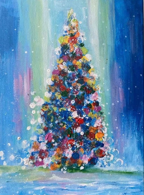 VINTAGE CHRISTMAS TREE Print - Etsy