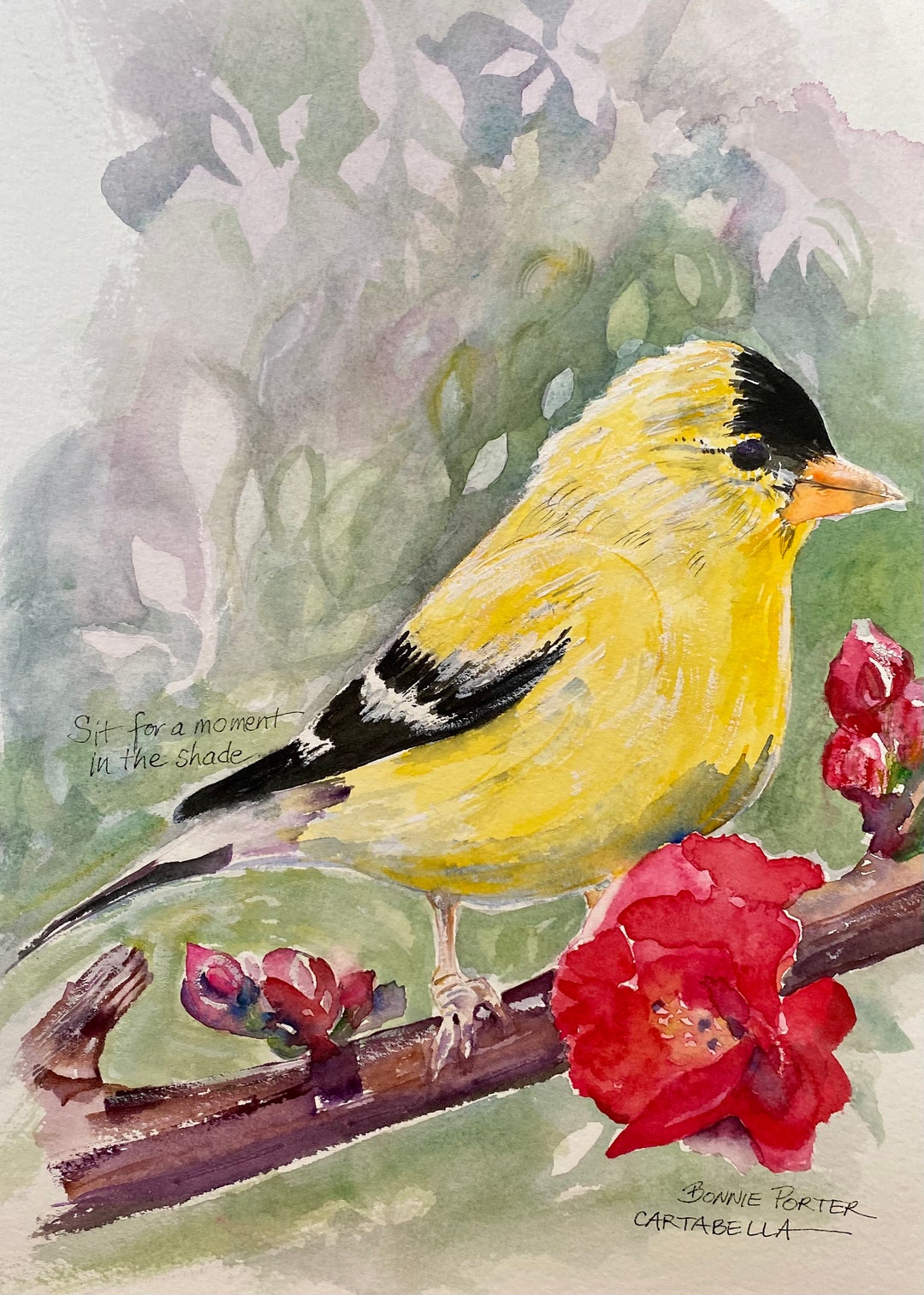 FINCH Painting Etsy