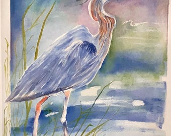 BLUE HERON Print
