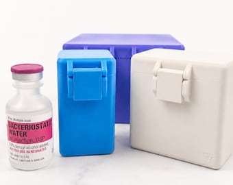 Improved Bac Water Vial Storage Case for 30ml Bacteriostatic Water Hospira Peptide Recon - Etsy Improved Bac Water Vial Storage Case for 30ml Bacteriostatic Water Hospira Peptide Recon - Etsy