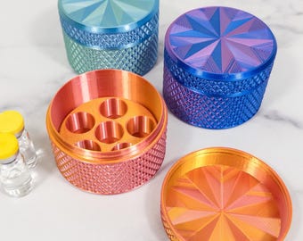 Contenedor de almacenamiento para viales de péptidos de 3 ml, estuche rígido para congelador