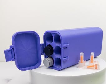 Injection Pen Organizer Case, Compact Travel Storage (2-9 Slots)