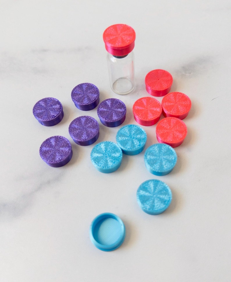 Vial Caps for 3ml, 10 Pack for Snap Off Crimp Caps image 2