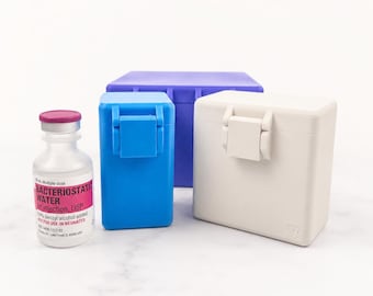 bac water storage 30ml Light Weight 6 Bottle Case (2 X 3) 1 Latch Closure (grape) Bac Water *10 Vials -