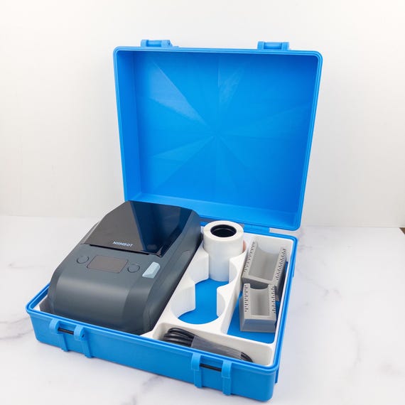 Niimbot M2 Label Printer Storage Case | 3D Printed Peptide Organizer with Vial Labelers