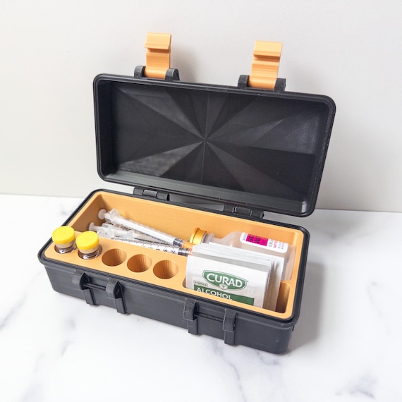 Organizer Case for Peptides, Travel Friendly Injection Organizer