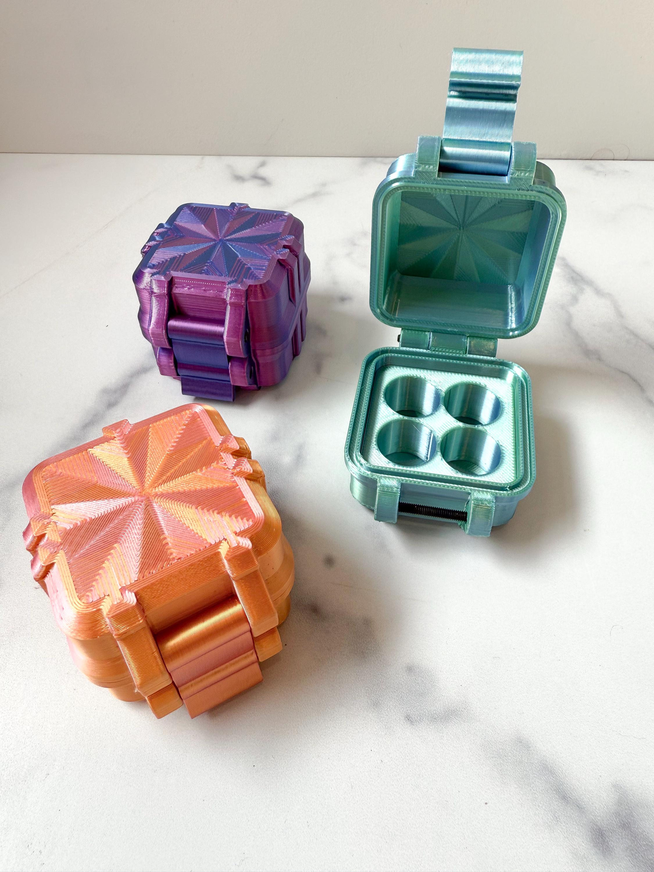 3mL Peptide Vial Case, Holds 4 vials