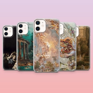 Renaissance Phone Case Ancient Greek Art Cover for iPhone 16 Pro, 15, 14, 13, 12, Samsung S25+, S24FE, S23, S22, A16, A55, A25, Pixel 9, 8