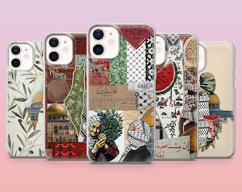 Capa para celular Palestina Liberdade Gaza Justiça para iPhone 17Pro, 16, 15, 14, 13, 12, Samsung S25, S24, S23, S22, A16, A26, Pixel 10, 9Pro