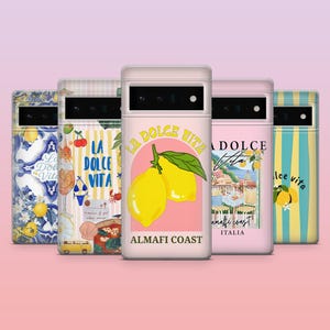 Italiaans citaat telefoonhoesje Italië La Dolce Vita Cover voor iPhone 16 Pro, 15, 14, 13, 12, Samsung S25+, S24FE, S23, S22, A16, A25, Pixel 9Pro,8A