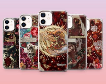 Pomegranate Phone Case Tropical Luxury Red Cover for iPhone 16 Pro, 15, 14, 13, 12, Samsung S25+, S24FE, S23, S22, A16, A25, Pixel 9Pro, 8A