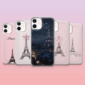 Eiffel Tower Phone Case Paris France Cover for iPhone 16 Pro, 15, 14, 13, 12, Samsung S25+, S24FE, S23, S22, A16, A25, Pixel 9Pro, 8A