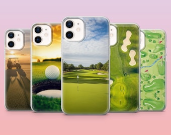 Funda de teléfono con diseño de palo de golf para iPhone 17Pro, 16, 15, 14, 13, 12, Samsung S25, S24, S23Fe, S22, A16, A26, A56, Pixel 10, 9Pro