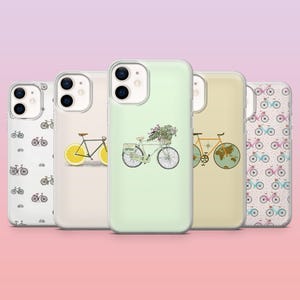 Bicycle Phone Case Bike Cycling Cover for iPhone 16 Pro, 15, 14, 13, 12, Samsung S25+, S24FE, S23, S22, A16, A25, Pixel 9Pro, 8