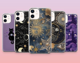 Witchy Phone Case Spiritual Witch Cover for iPhone 16 Pro, 15, 14, 13, 12, Samsung S25+, S24FE, S23, S22, A16, A25, Pixel 9Pro,8A