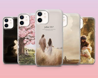 Jesus Phone Case Christian God Lover Cover for iPhone 16 Pro, 15, 14, 13, 12, Samsung S25, S24, S23, S22, A16, A25, A55, Pixel 9Pro, 8A