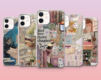 Booktok-telefoonhoesje Book Lover Bookish Cover voor iPhone 17Pro, 16, 15, 14, 13, 12, Samsung S25, S24, S23, S22, A16, A26, Pixel 10, 9Pro