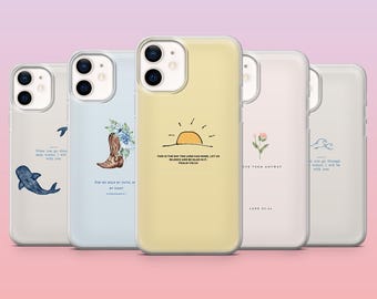 Christelijk telefoonhoesje minimalistische bijbelvers hoes voor iPhone 16 Pro, 15, 14, 13, 12, Samsung S25+, S24, S23, S22, A16, A25, Pixel 9Pro, 8A