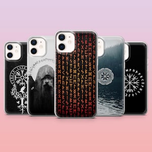 Viking Phone Case Norse Legend Nordic Cover for iPhone 16 Pro, 15, 14, 13, 12, Samsung S25+, S24FE, S23, S22, A16, A25, Pixel 9Pro, 8A
