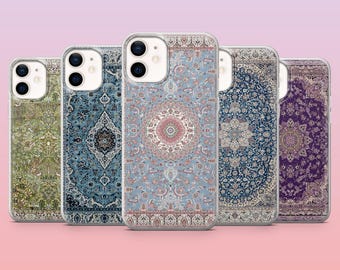 Persian Rug Phone Case Muslim Cultural Cover for iPhone 16 Pro, 15, 14, 13, 12, Samsung S25+, S24FE, S23, S22, A16, A25, Pixel 9Pro,8A