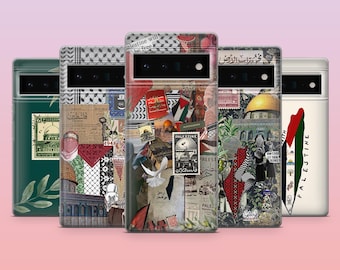 Free Palestine Phone Case Palestine Gaza Cover for Google Google Pixel 9, 9Pro, 8A, 7Pro, 6A, Samsung S25, S24, S23, A16, iPhone 16, 15