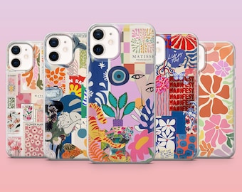 Henri Matisse Phone Case Abstract Matisse Art Cover for iPhone 16 Pro, 15, 14, 13, 12, Samsung S25, S24FE, S23, S22, A16, A25, Pixel 9Pro,8A