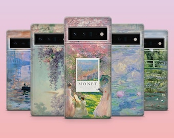 Claude Monet Handyhülle Monet Malerei Cover für Google Google Pixel 9, 9Pro, 8A, 7Pro, 6A, Samsung S25, S24, S23, A16, iPhone 16, 15