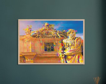 Framed Roman Architecture Print - Sleek Modern Design - Distinctive Home Accent - High quality and ready to hang original art.