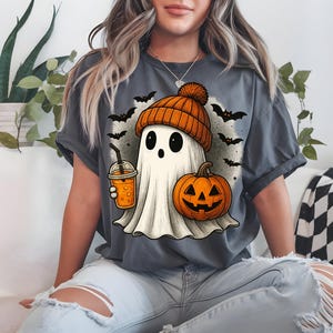 Cute ghost png, Halloween png, coffee png, bougie png, bougie ghost, here for the boos, sticker png, mug png, Trending png, pod, dtf, png