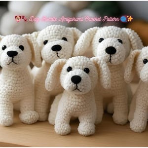 Crochet Dog pattern | Pattern Puppy Toy Dog | Puppy PDF Tutorial | Amigurumi Crochet Pattern | PDF Crochet Pattern | No Sew Crochet Pattern