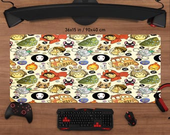 Studio Ghibli Desk Mat: Anime Gaming Mousepad, Personalized Printing