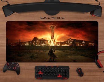 Fallout New Vegas Schreibtischmatte • Personalisiertes Gaming Mousepad