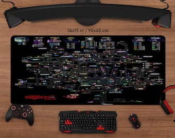 Hollow Knight Map Mouse Pad: Personalized Gaming Desk Mat