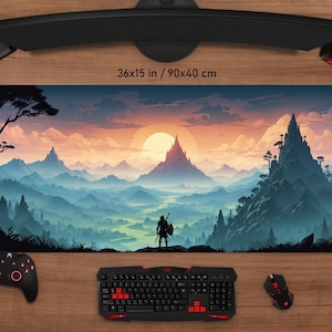 The Legend of Zelda Mouse Pad • Personalized Printing • Gaming Mouse Pad • Customized Mouse Pad • Game • Anime • Desk Mat