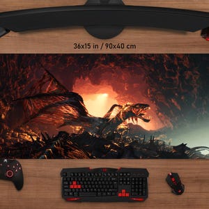 Monster Hunter World Mauspad • Personalisierter Druck • Gaming Mauspad • Individuelle Mausunterlage • Spiel • Anime • Schreibtischunterlage