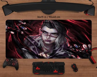 Alfombrilla de escritorio para juegos de personajes de Valorant / Alfombrilla de ratón táctica para FPS