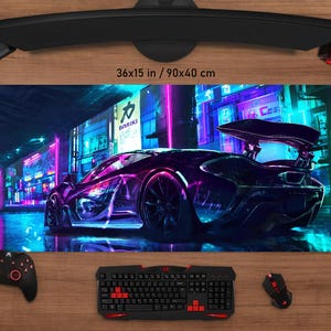 Cyberpunk City Mouse Pad • Personalized Printing • Gaming Mouse Pad • Customized Mouse Pad • Game • Anime • Desk Mat