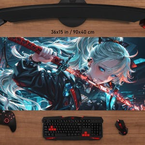 Fantasy Anime Girl Mouse Pad • Personalized Printing • Gaming Mouse Pad • Customized Mouse Pad • Game • Anime • Desk Mat