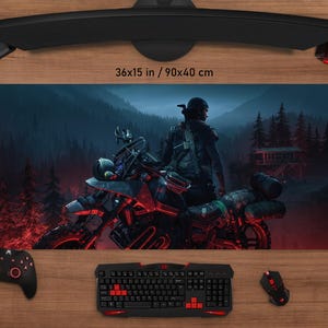 Days Gone Mouse Pad • Personalized Printing • Gaming Mouse Pad • Customized Mouse Pad • Game • Anime • Desk Mat