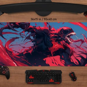 Venom Mouse Pad • Personalized Printing • Gaming Mouse Pad • Customized Mouse Pad • Game • Anime • Desk Mat